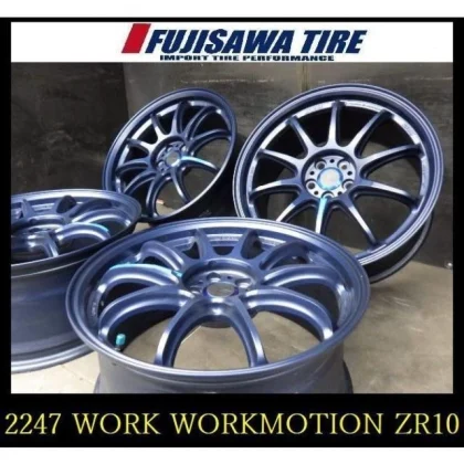 JDM 2247FK00204225WORK WORK MOTION ZR1018x8.5J 5 holes PCD100 +474Book No Tires
