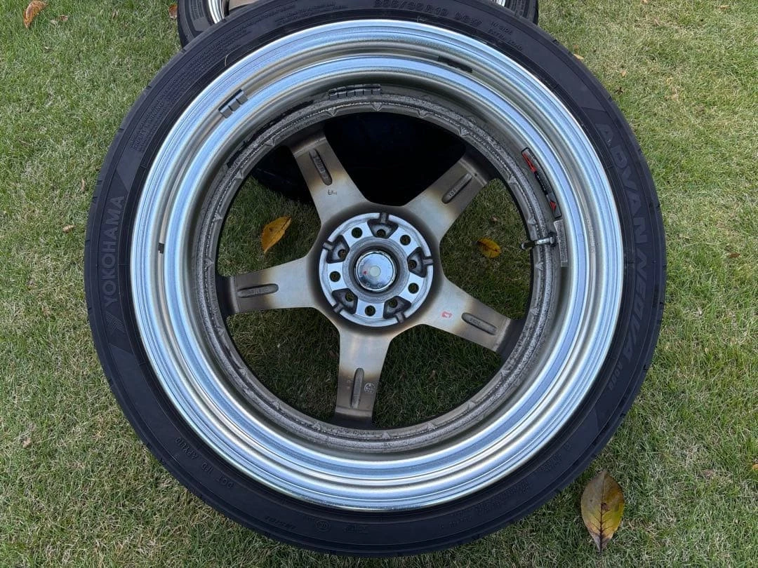 JDM WORK EMOTION T5R2P 19 inch 9.5j +23 10.5j +32 No Tires - Image 3