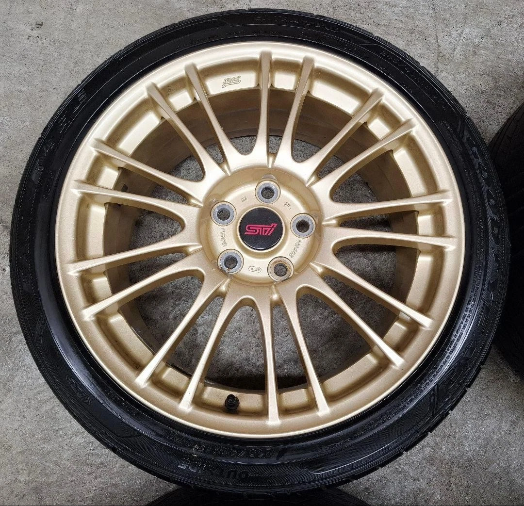 JDM Subaru WRX STI genuine BBS wheels and tires 4Book forging BBS No Tires - Image 4