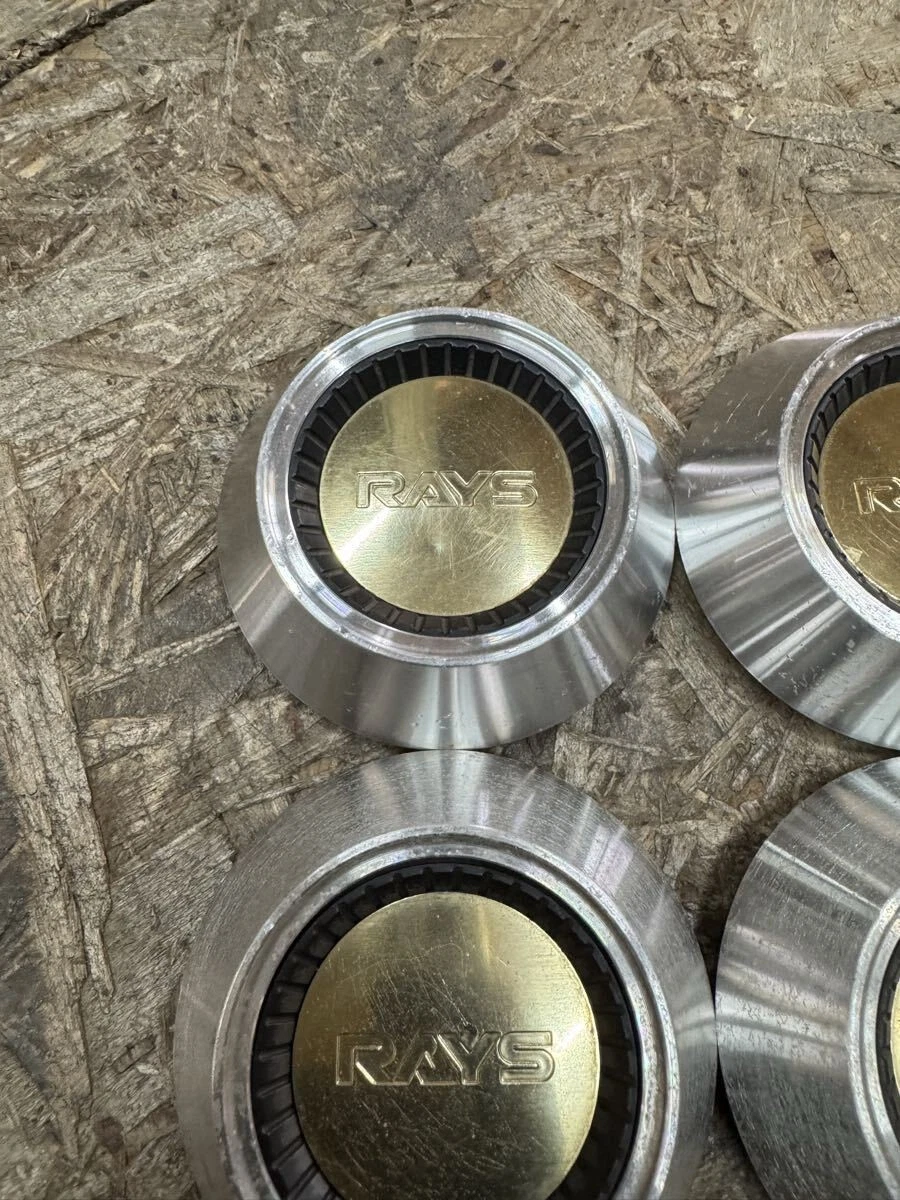 JDM Rare Excellent condition RAYS VOLK RACING center cap Rays Volk cap No Tires - Image 3