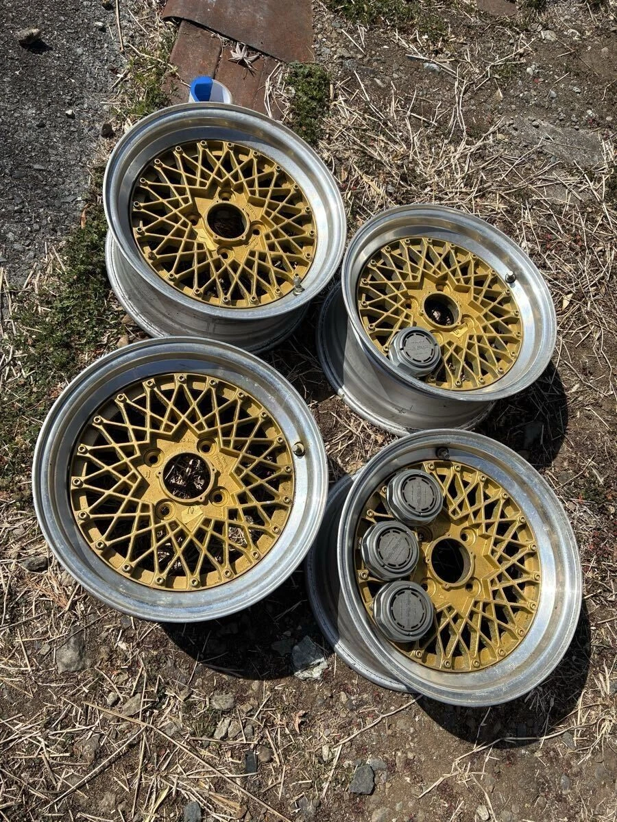 JDM Old car RAYS Rays "Volk Racing Mesh" wheels for DR30 Seibu Keisats No Tires