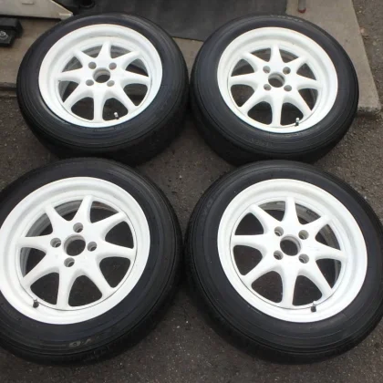 JDM T'S Racing CLIMAX POTENTIAL 6.5J +40 154Book BS Rally Classic Car No Tires