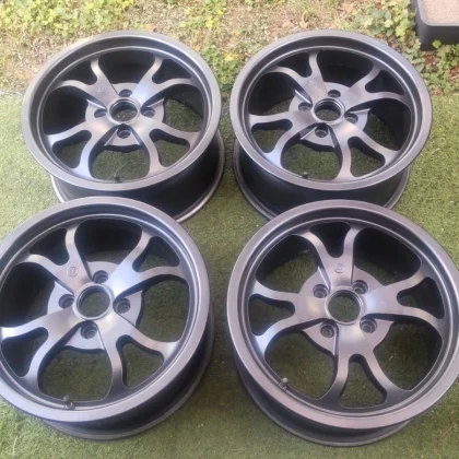 JDM Watanabe Size Black 15/4H/100 Wheels 4Book No Tires