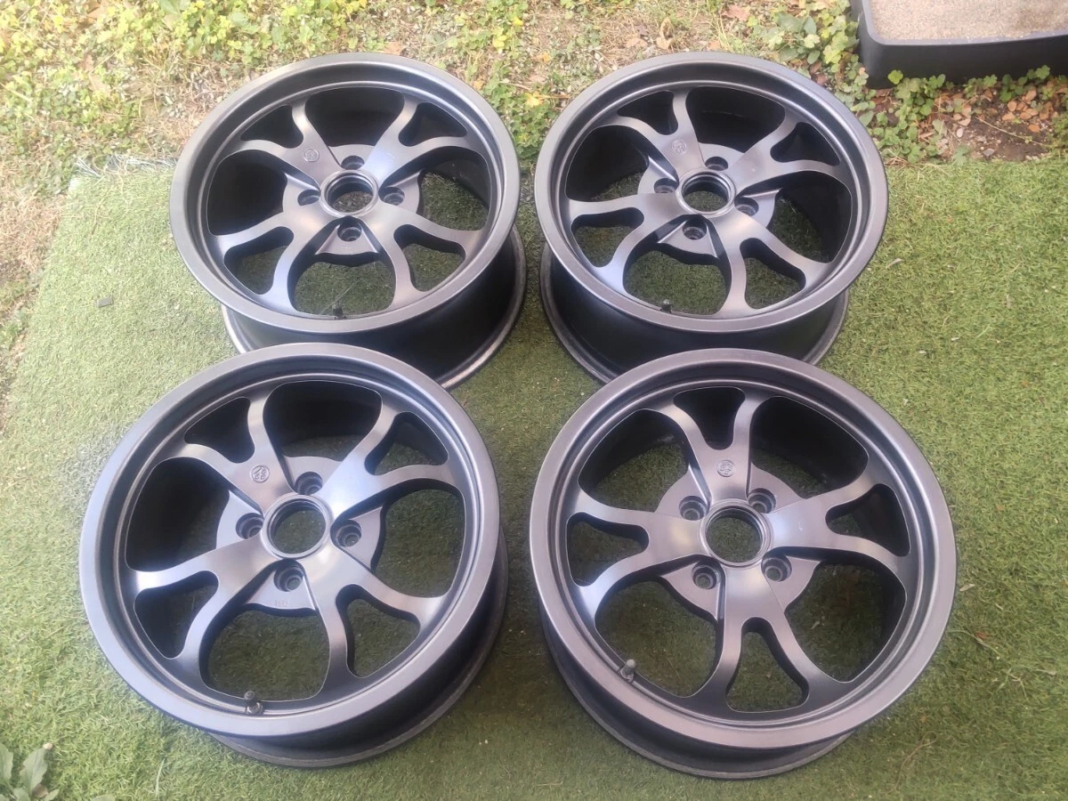 JDM Watanabe Size Black 15/4H/100 Wheels 4Book No Tires