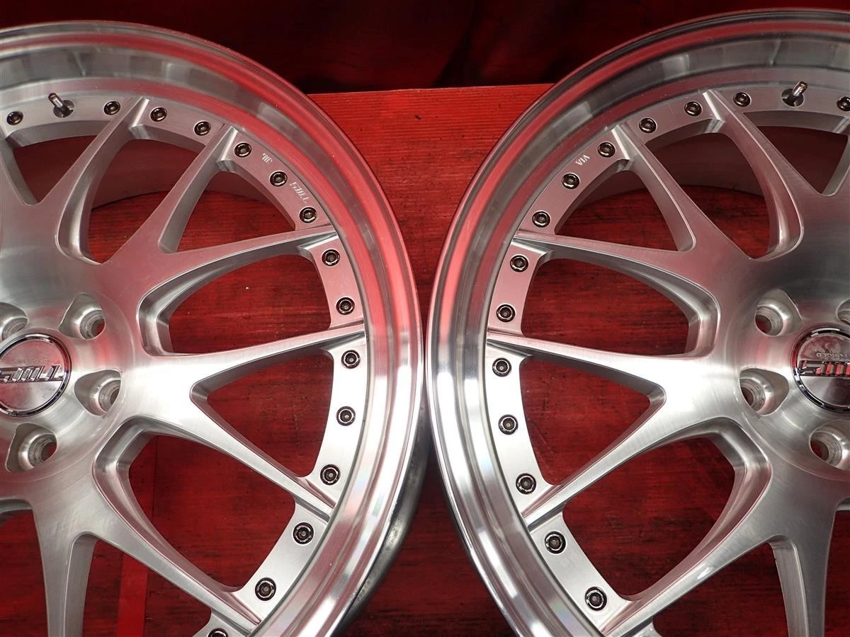 JDM Used 2-Piece Set of TWS EXlete107M Wheels 20x8.5J 5/100 ja20 No Tires - Image 9