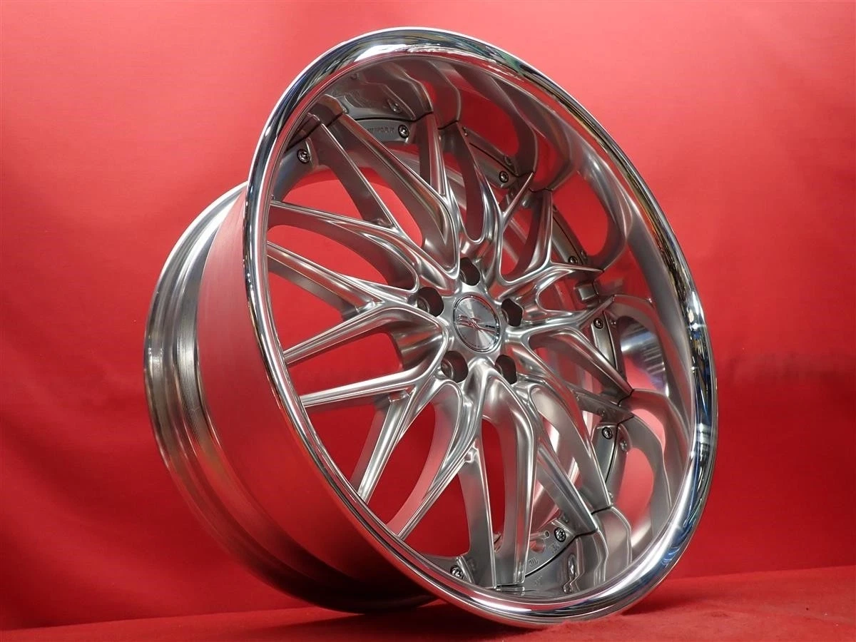 JDM Used WORK SCHWERT wheels with deep rims front and rear different w No Tires - Image 3
