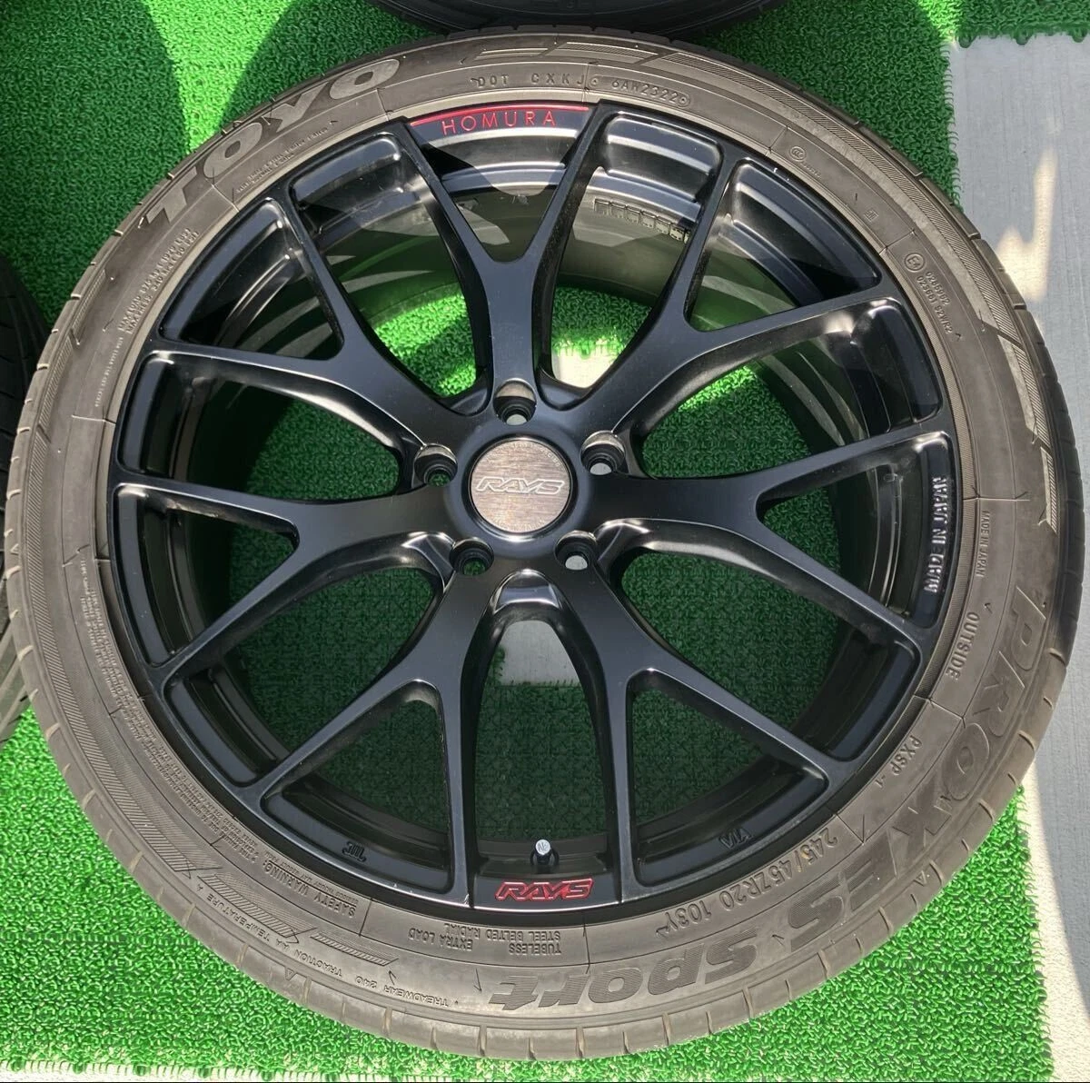 JDM Used on a 40cc Alphard RAYS Village HOMURA 2X7 FT wheels PCD120 8. No Tires - Image 4