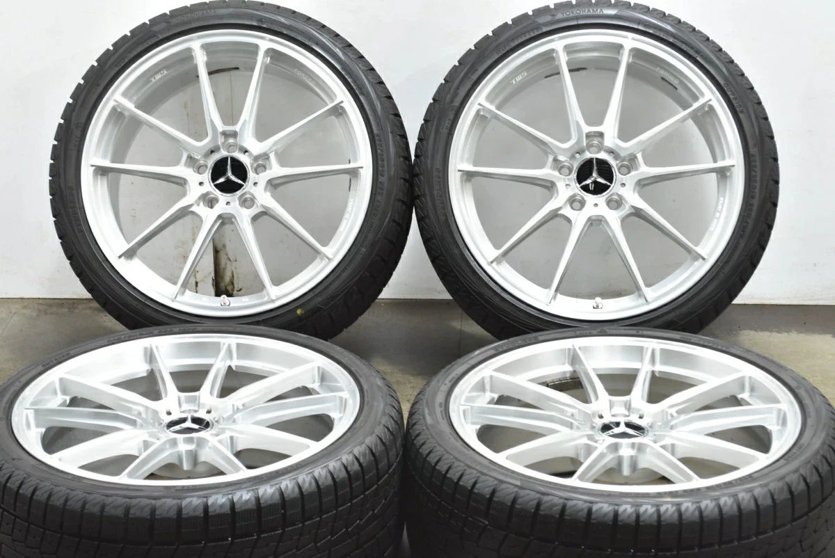 JDM Used TWS 4-Book Wheel Set 198.5J x 19 +33 PCD 112 245/35R19 93Q Yo No Tires - Image 2