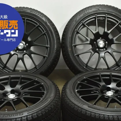 JDM Used TWS 4-Book Wheel Set 208.5J x 20 +40 PCD 114.3 235/50R20 100Q No Tires