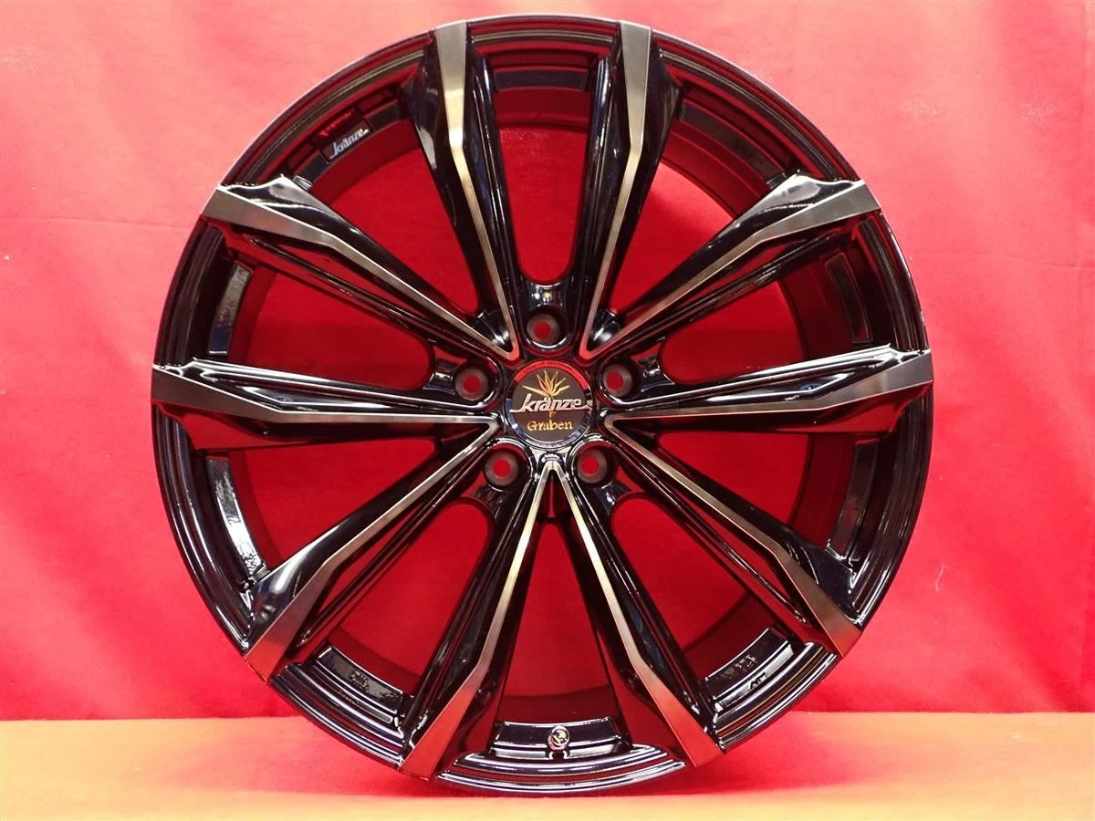 JDM Used WEDS KRANZE Graben 680EVO wheels 4Book 8.5/9.5J 20PCD114.3 5x No Tires - Image 5
