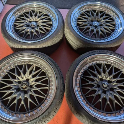 JDM WORK VS-XV Rough Mesh Step Rim Step Rim Alphard Vell Estima Harrie No Tires
