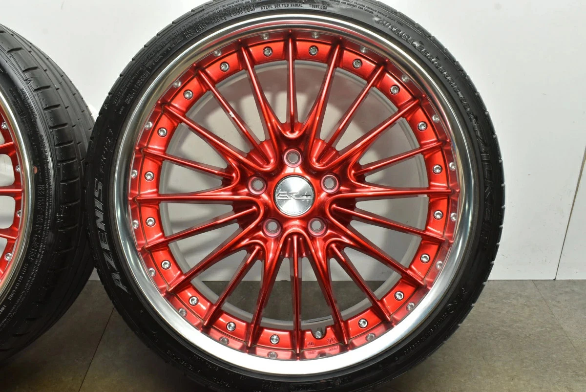 JDM Used WORK 4Book set 198.0J x 19 +48 PCD 114.3 225/35ZR19 88Y wheel No Tires - Image 6