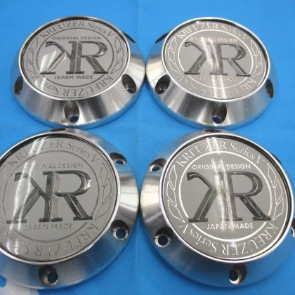 JDM Used Black Itzer center caps set of 4 individual discontinued Kana No Tires