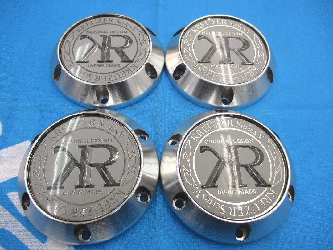 JDM Used Black Itzer center caps set of 4 individual discontinued Kana No Tires