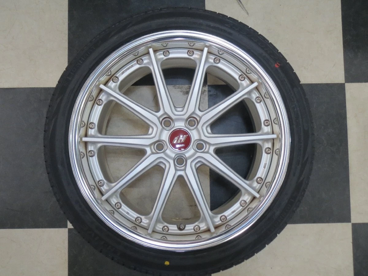 JDM Used WORK GNOSIS AE201 Mustang 208.5J +28 / 10J +50 5H114.3 wheels No Tires - Image 3