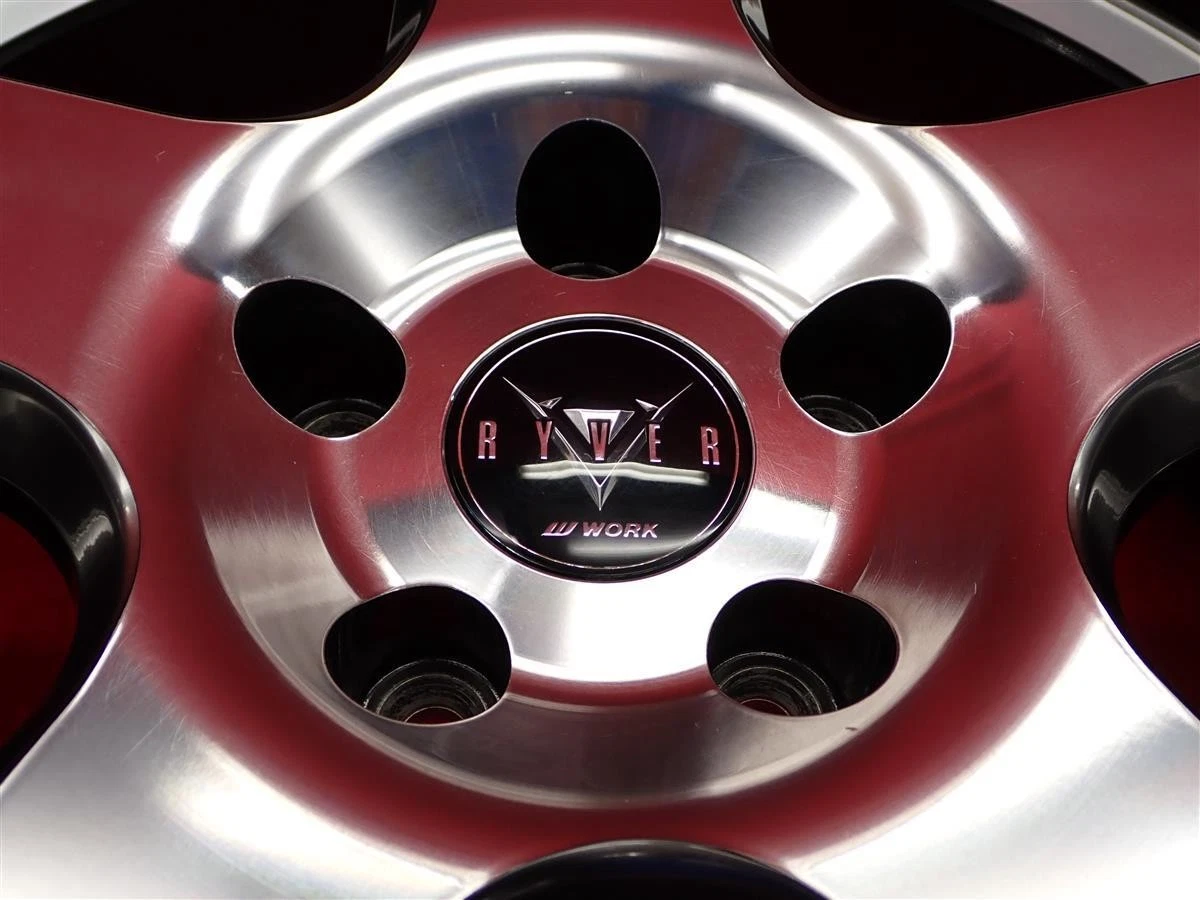 JDM Used WORK RYVER Raybar S005 wheels 4Book 8.5J 20PCD114.3 5x114.3 b No Tires - Image 8