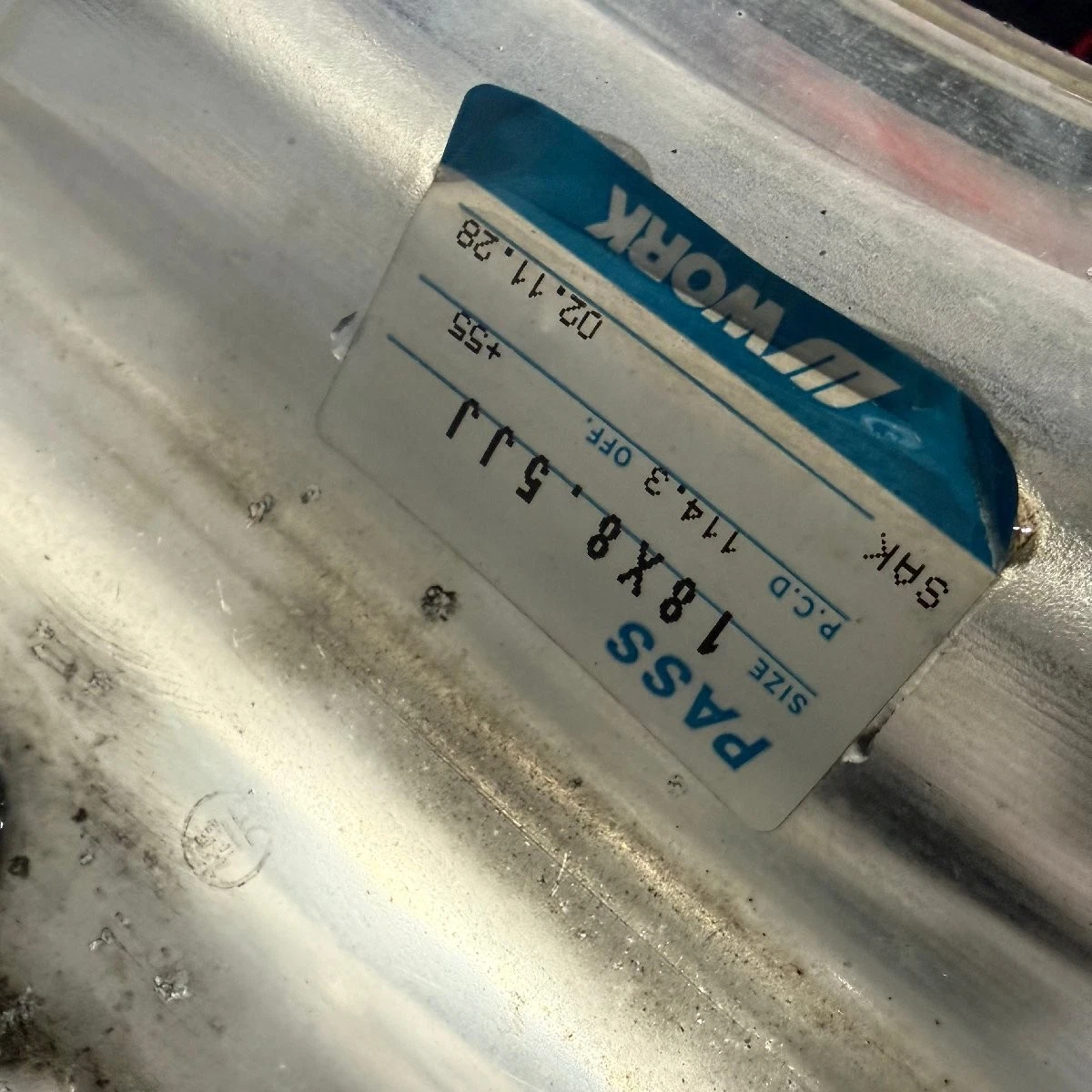 JDM Wheels only: WORK Euroline Dish 18" deep rims. WORK No Tires - Image 7