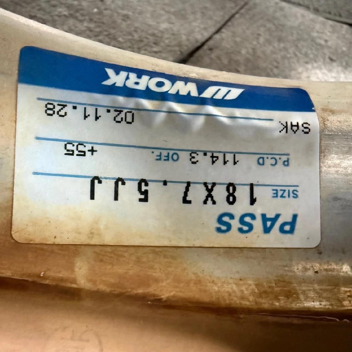 JDM Wheels only: WORK Euroline Dish 18" deep rims. WORK No Tires - Image 8