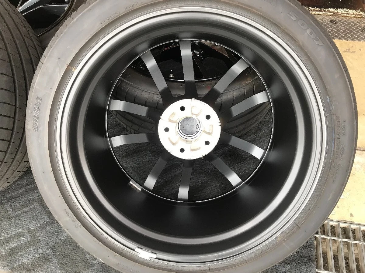JDM Used Tire and Wheel Set: Nissan RZ34 Fairlady Z Genuine 19 forging No Tires - Image 8