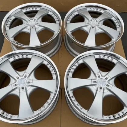 JDM Used WORK LS 105 209J +50 PCD114.3 Wheel Set for Crown Mark X Alph No Tires