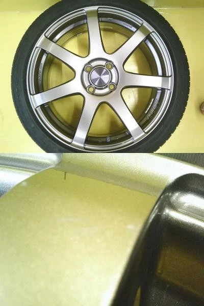 JDM Used ENKEI PF07 177.0J +48 4H 100 tires on used Dunlop Le Mans V 1 No Tires - Image 6