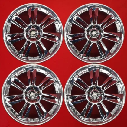 JDM Used WEDS Kranze GLOSSA wheels deep rims F40mm R55mm 4Book 8.5/9.5 No Tires