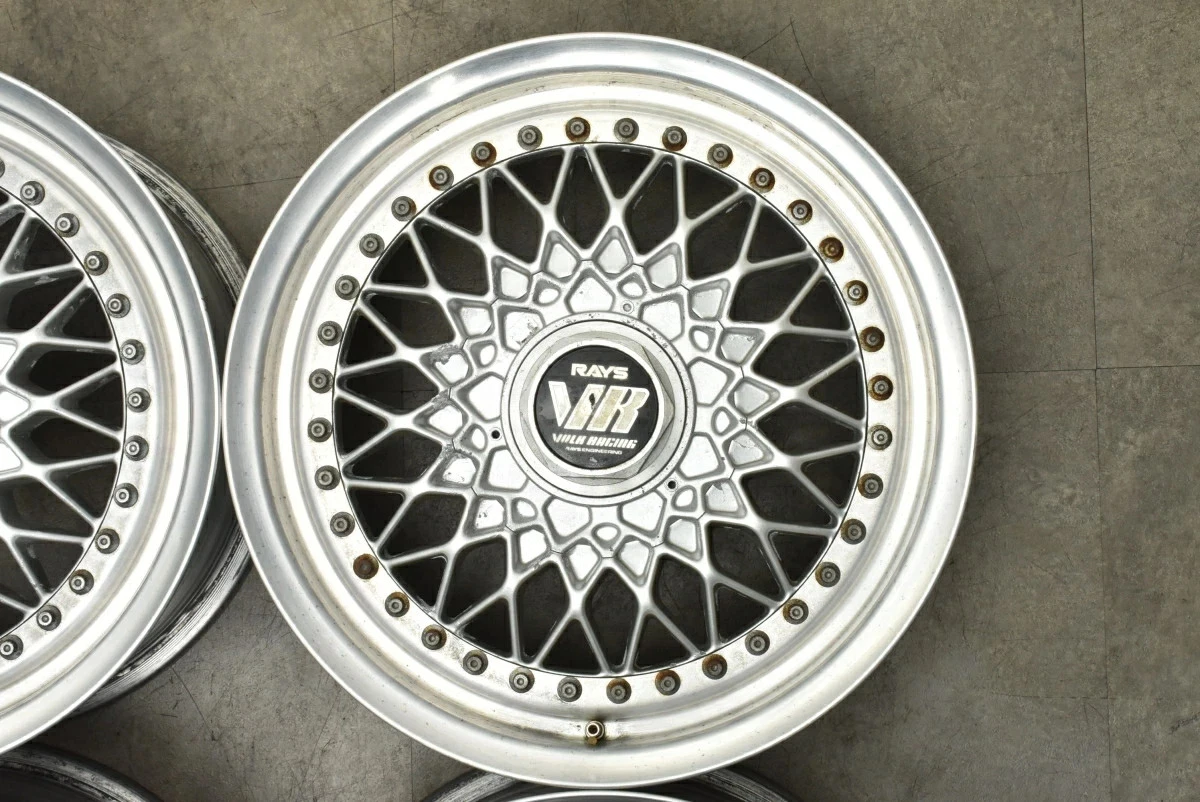 JDM Used RAYS 4Book Wheel Set 156.5J x 15 +44 PCD 114.3 Wheels only No Tires - Image 7
