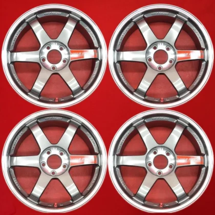 JDM Used Volkracing TE37 SL wheels lightweight 8.3kg each 4-wheel 9.5J No Tires