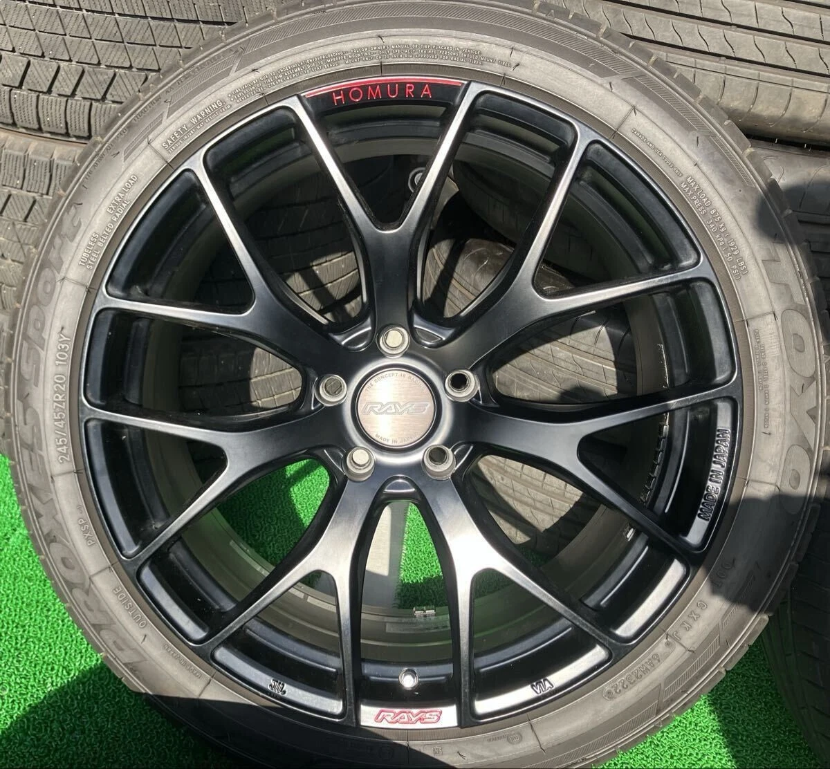 JDM Used on a 40cc Alphard RAYS Village HOMURA 2X7 FT wheels PCD120 8. No Tires - Image 6