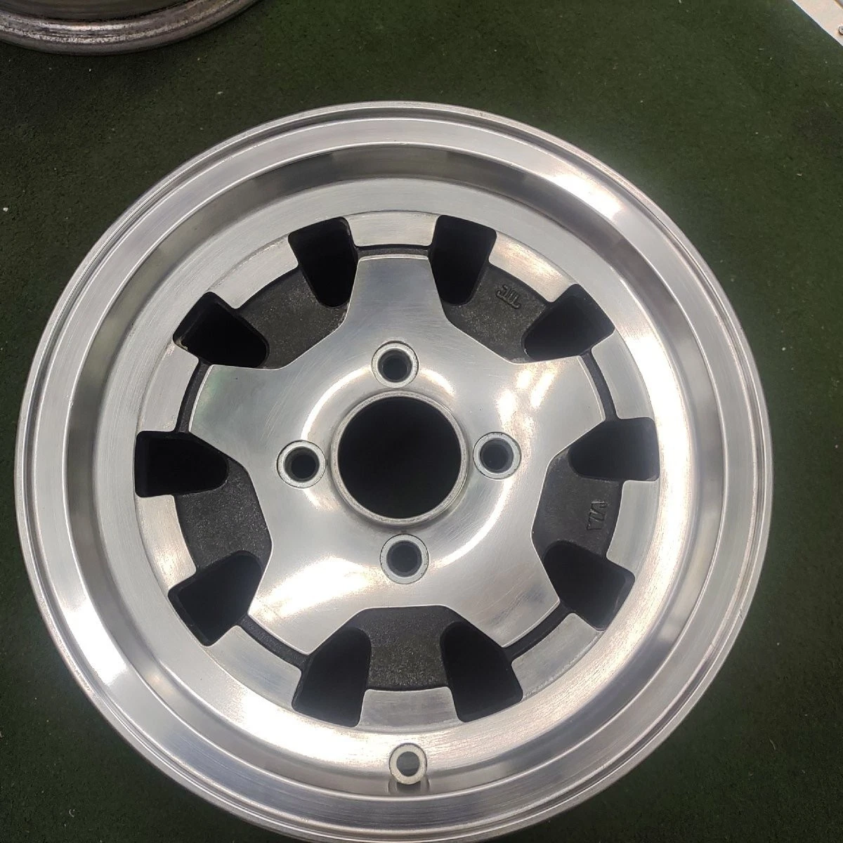 JDM Used Asahi ami aluminum wheels for older cars 1414x5.5J ET +15 PCD No Tires - Image 2