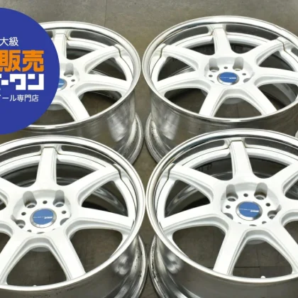 JDM Used WORK 4Book Wheel Set 188.5J x 18 +38 PCD 120 Wheels only No Tires