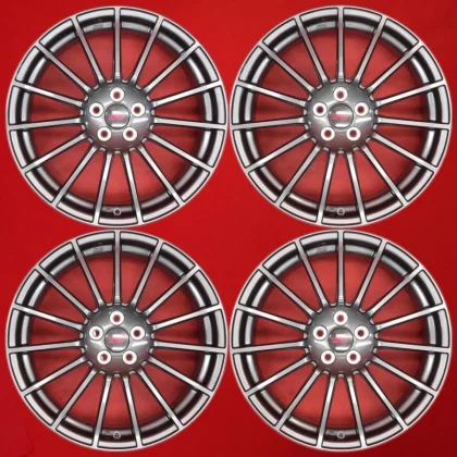 JDM Used SUBARU STi 15-spoke wheels 4Book 7J 18PCD100 5x48 offset 56mm No Tires
