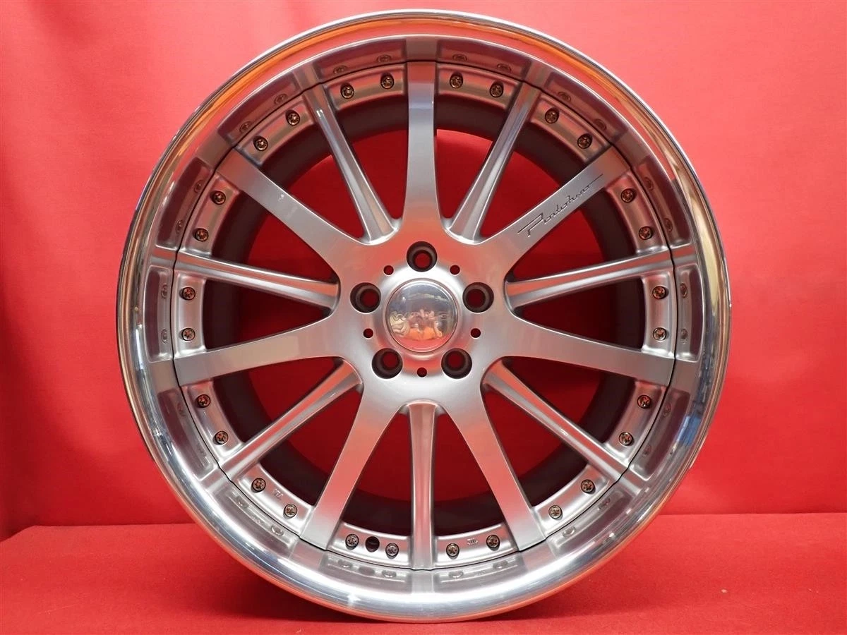 JDM Used WALD Valdo Portofino 2P P12-C wheels 4Book 9/10J 20PCD114.3 5 No Tires - Image 8