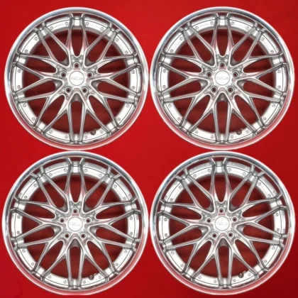 JDM Used WORK SCHWERT wheels with deep rims front and rear different w No Tires