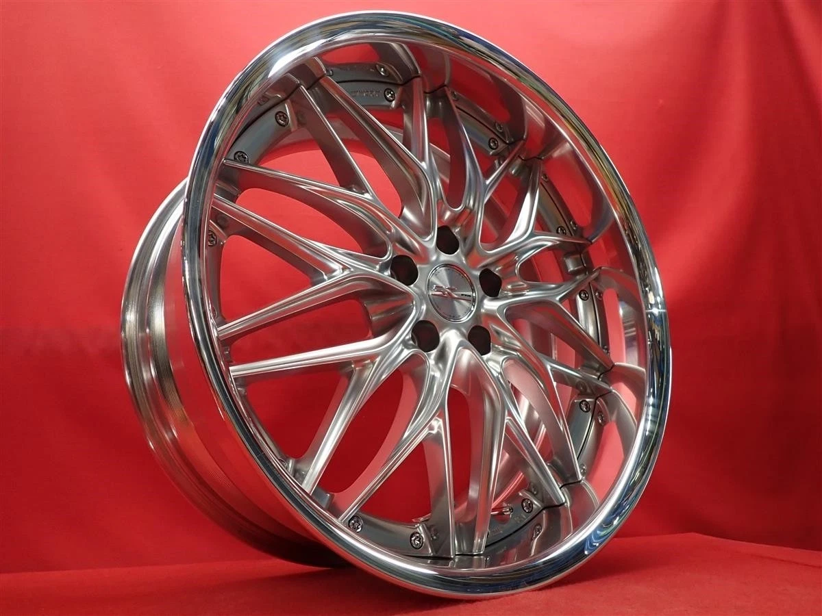 JDM Used WORK SCHWERT wheels with deep rims front and rear different w No Tires - Image 2