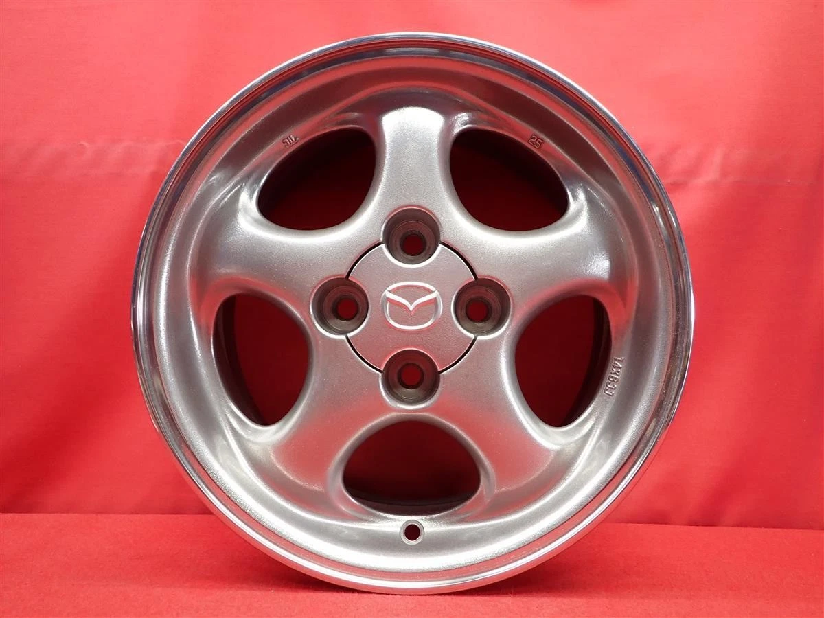 JDM Used genuine MAZDA Roadster NB6C wheels 4Book 6J 14PCD100 4x40 off No Tires - Image 4