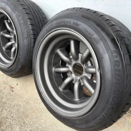 JDM Used Watanabe Rtype 14-inch 9J offset -20 PCD114.3 185/60R14 2-boo No Tires