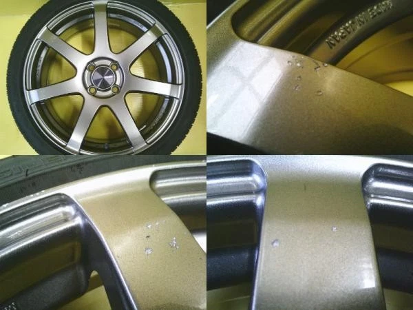 JDM Used ENKEI PF07 177.0J +48 4H 100 tires on used Dunlop Le Mans V 1 No Tires - Image 8