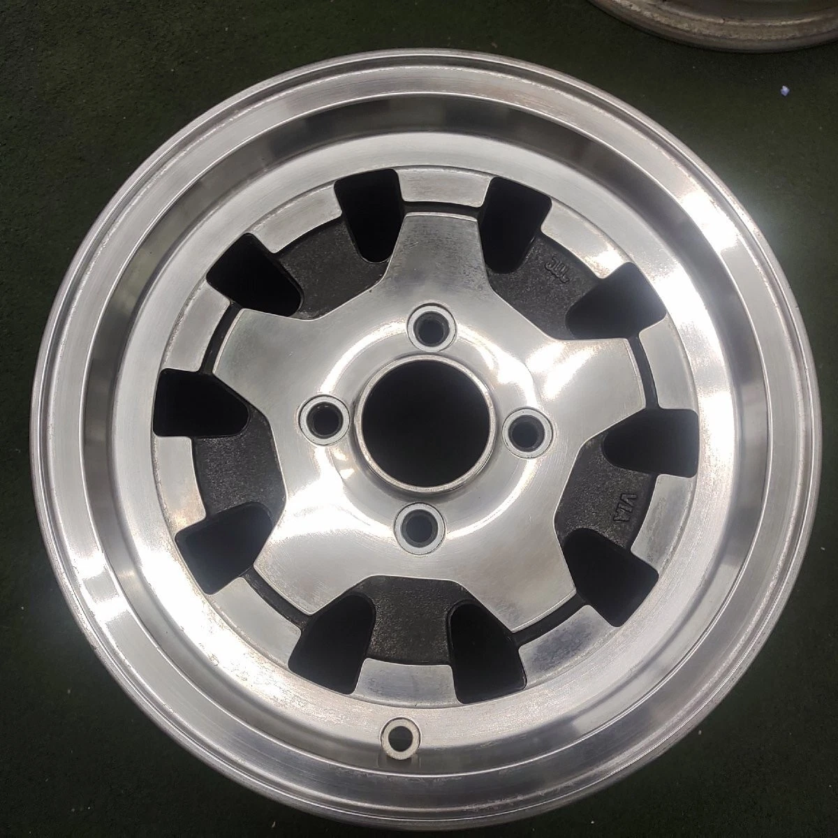 JDM Used Asahi ami aluminum wheels for older cars 1414x5.5J ET +15 PCD No Tires - Image 5