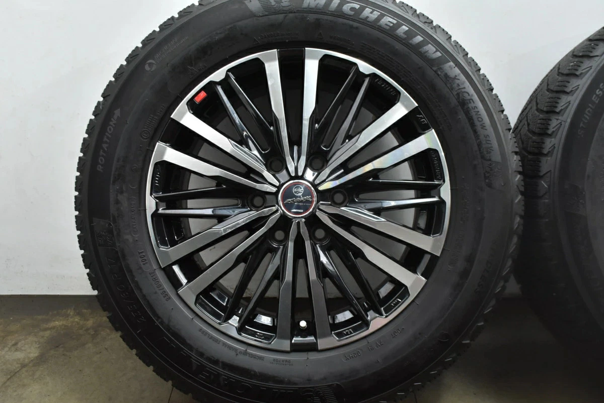 JDM Used SMACK 4-Book Wheel Set 177.0J x 17 +55 PCD 130 235/60R17 106T No Tires - Image 6