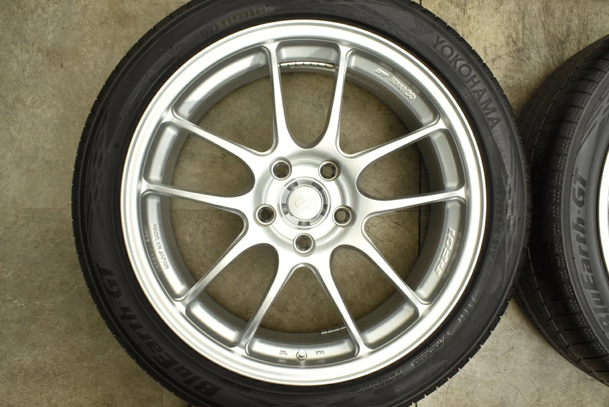 JDM Used ENKEI 4-Book Set 187.5J x 18 +45 PCD 114.3 225/45R18 91W with No Tires - Image 4