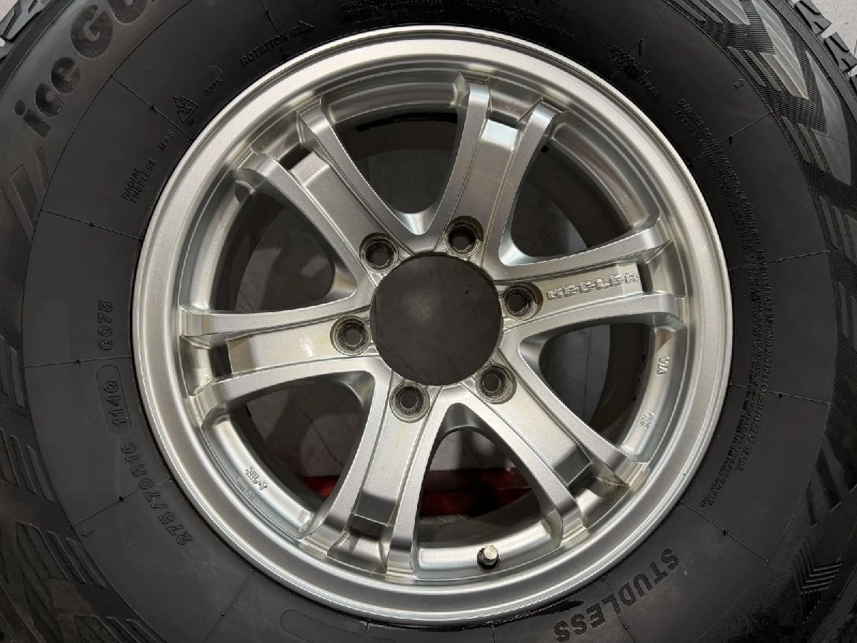 JDM YOKOHAMA G075 275/70R16 Studless Tires Weds KEELER 167J6HPCD139.7+ No Tires - Image 3