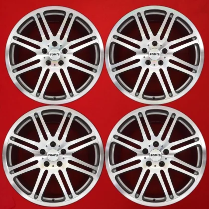 JDM Used TAN-EI-SHA forging lightweight TOM'S VP-8 wheels 4Book 8.5/9. No Tires