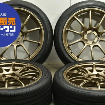 JDM Used YOKOHAMA 4-Book Set 187.5J x 18 +48 PCD 114.3 225/45R18 95Y X No Tires