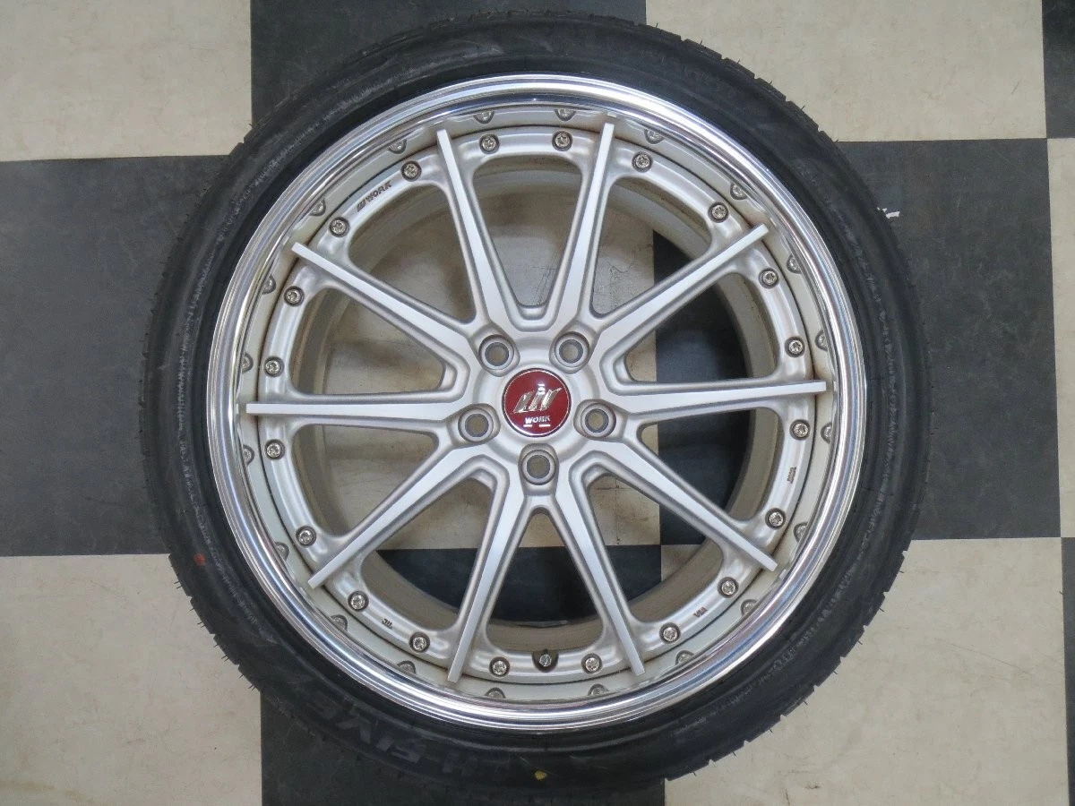 JDM Used WORK GNOSIS AE201 Mustang 208.5J +28 / 10J +50 5H114.3 wheels No Tires - Image 5