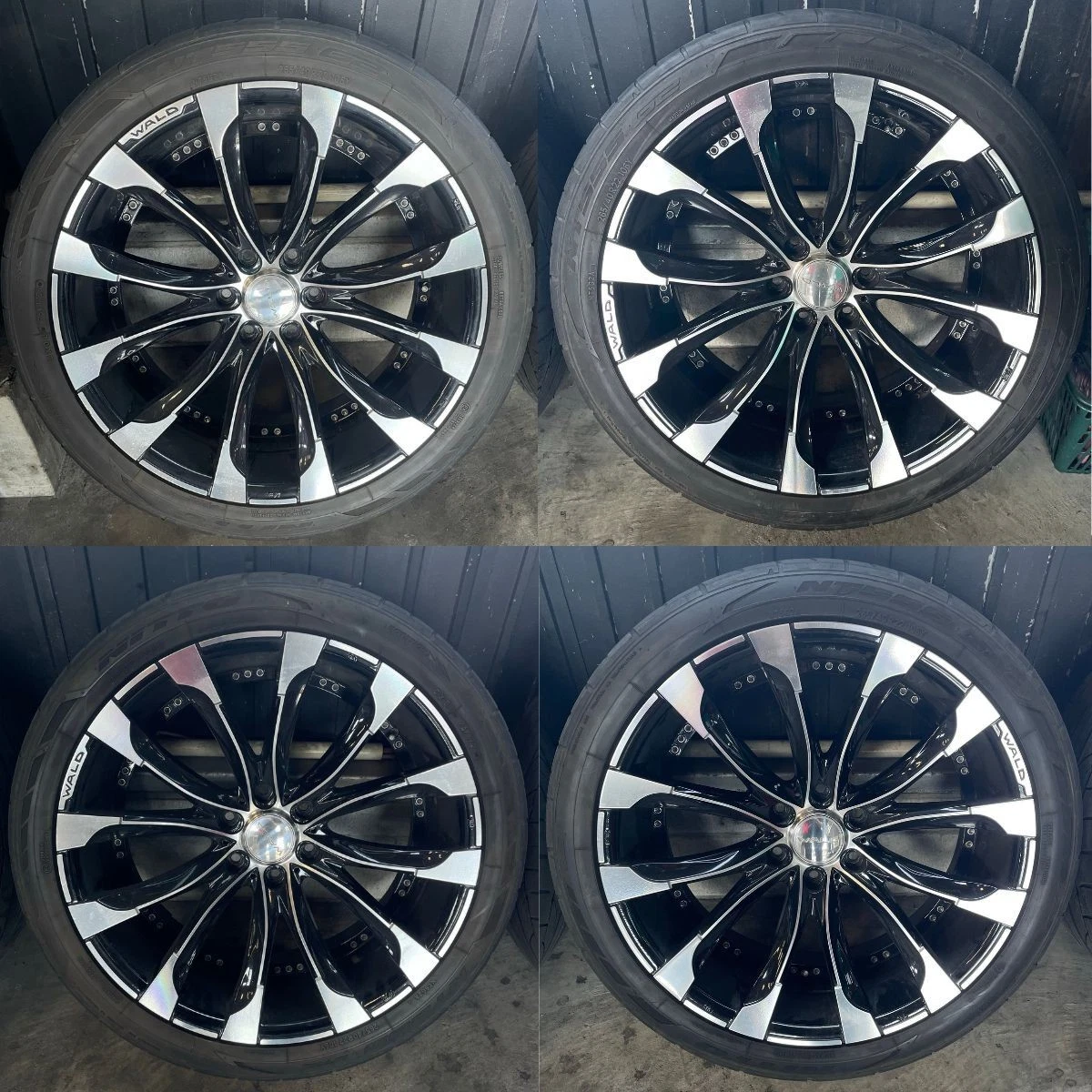 JDM WALD 22x9 1/2J 22-inch wheels 6-hole PCD139.7 ET20 4-book set NITT No Tires