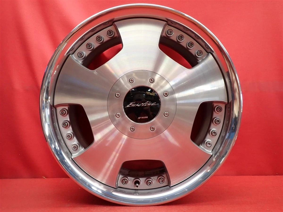 JDM Used out-of-print rare Euroline D wheels 4Book 7J 17PCD114.3 4x4/5 No Tires - Image 8