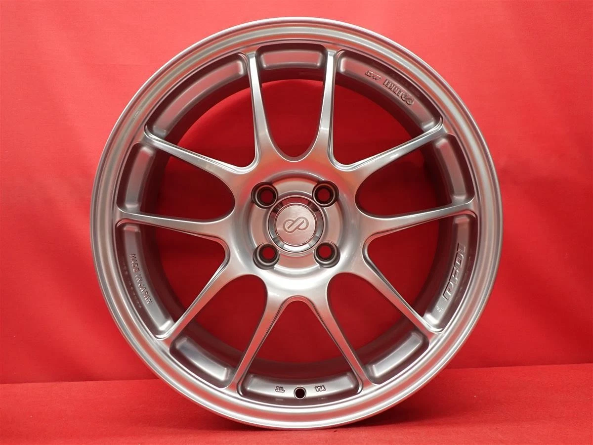 JDM Used ENKEI PF-01 wheels lightweight 7.0kg per wheel 4-wheel 7J 17x No Tires - Image 4