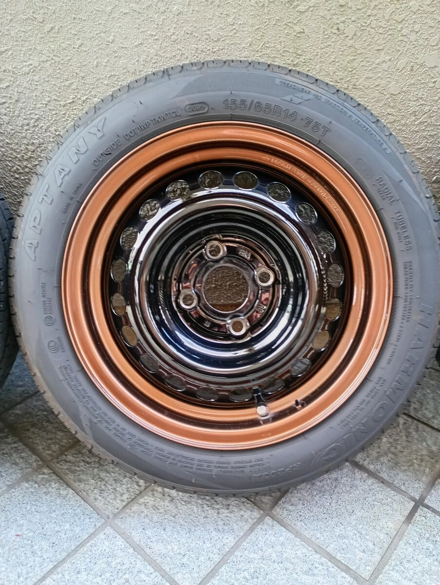 JDM Used Honda genuine iron chin contractor painting 155/65R14 5.5J hu No Tires - Image 3