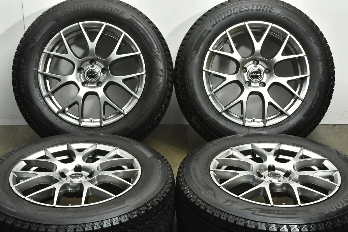 JDM Used MID Wheel Set 4-Book Set 188.0J x 18 +41 PCD 114.3 235/65R18 No Tires - Image 2